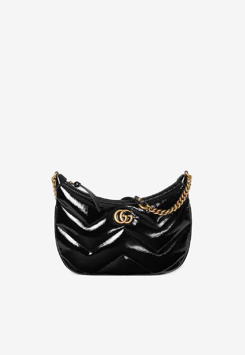 Gucci Small GG Marmont Shoulder Bag Black 7772630AABA1000_74706