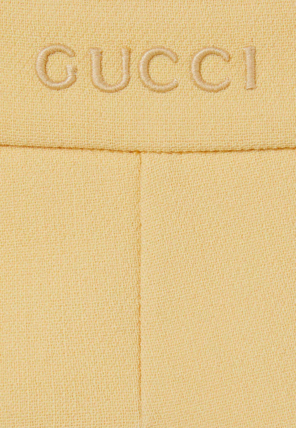 Gucci Wool Straight-Leg Pants Yellow 805983Z7AC39048_74698