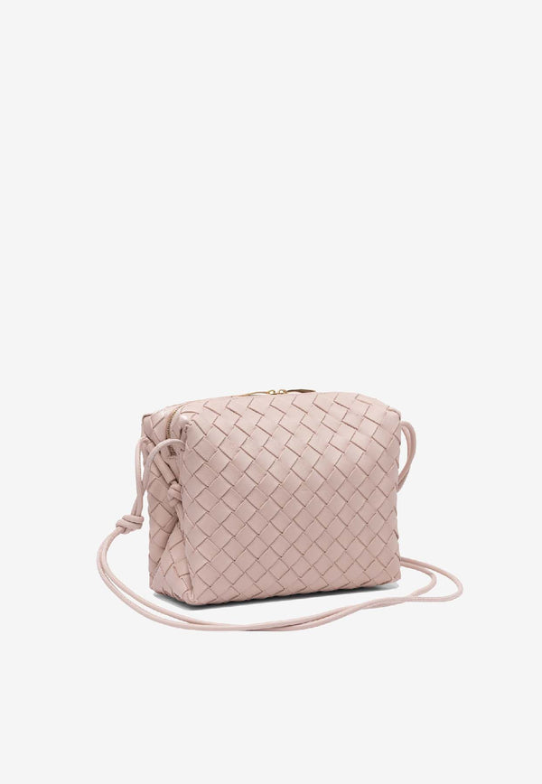 Bottega Veneta Loop Intrecciato Leather Crossbody Bag Lotus 723548V1G116917_80177