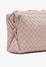 Bottega Veneta Loop Intrecciato Leather Crossbody Bag Lotus 723548V1G116917_80177