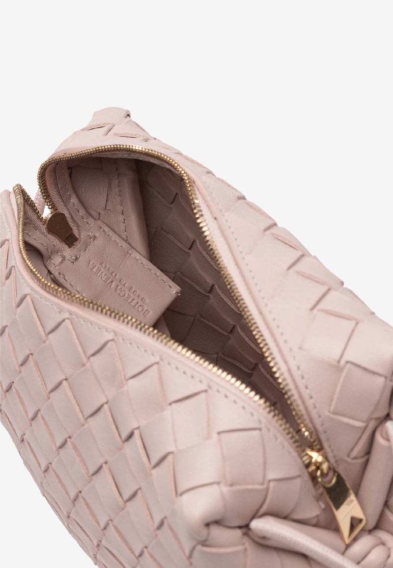 Bottega Veneta Loop Intrecciato Leather Crossbody Bag Lotus 723548V1G116917_80177