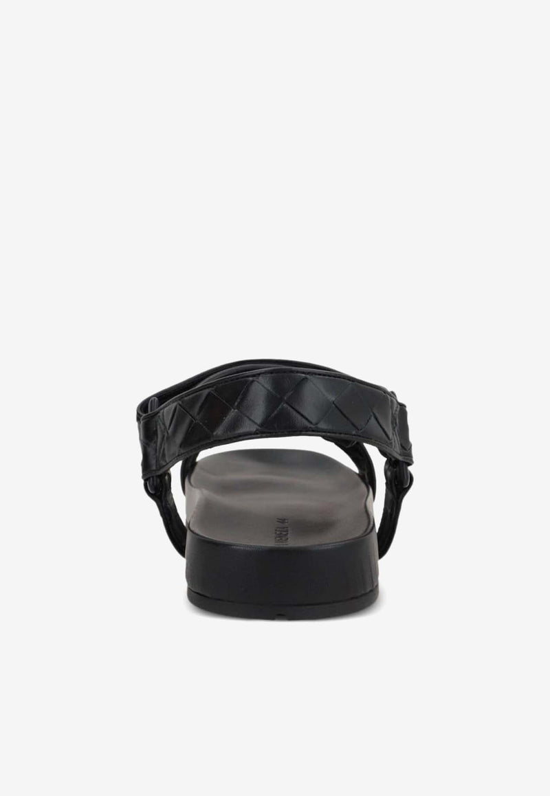 Bottega Veneta Trip Leather Slides Black 775305V3HB01000_80199