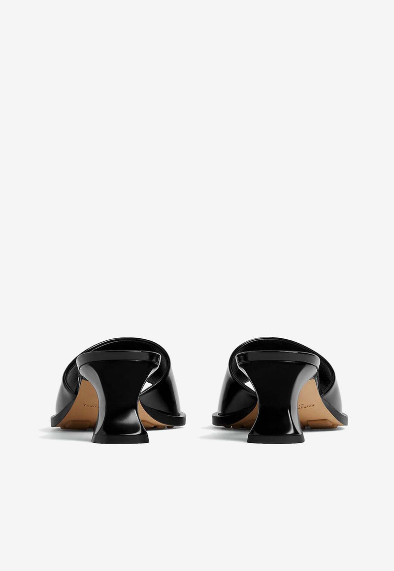 Bottega Veneta Cha Cha 50 Leather Mules Black 787037V4BO01000_80195