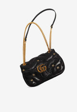 Gucci Small GG Marmont Shoulder Bag Black 443497AACPG1000_80036