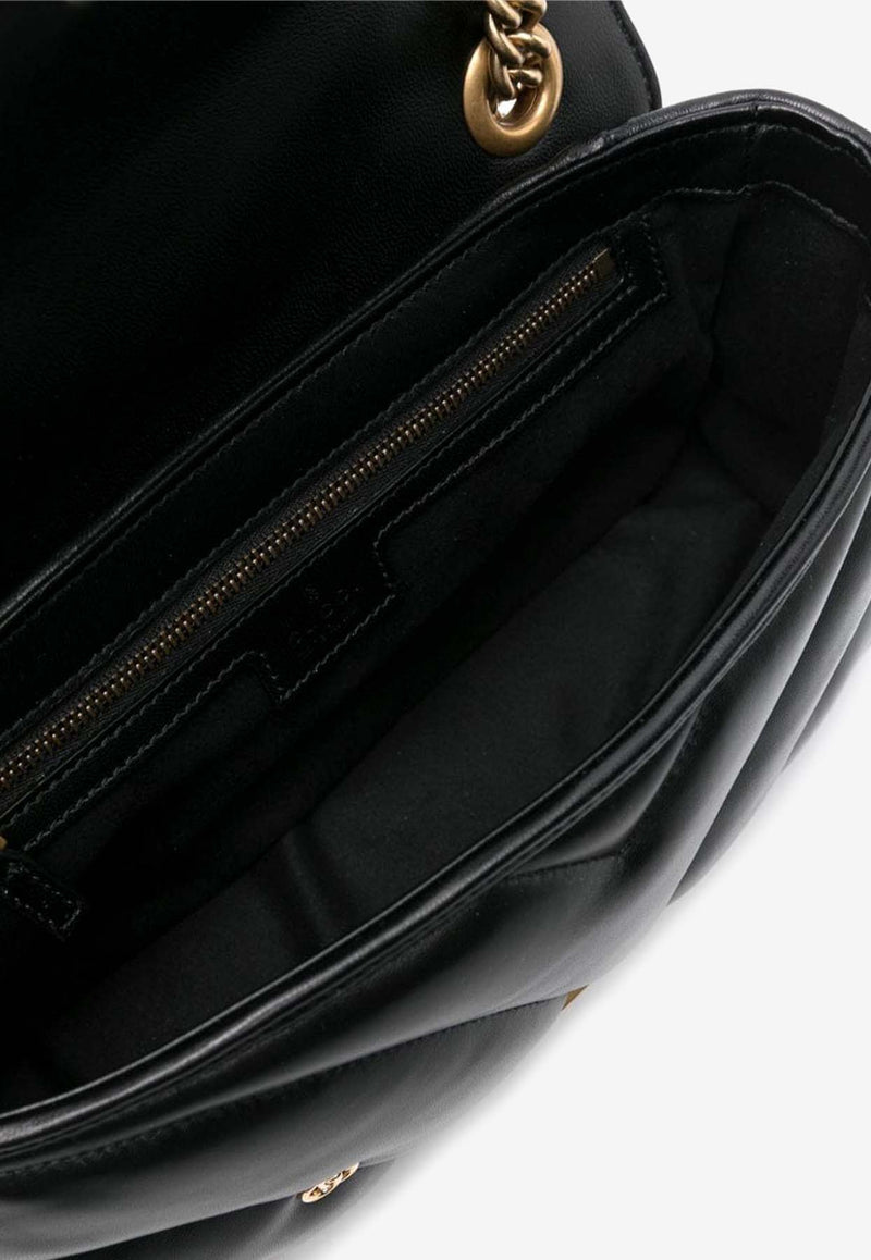 Gucci Small GG Marmont Shoulder Bag Black 443497AACPG1000_80036