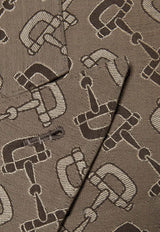 Gucci Monogram Jacquard Blazer Beige 705284ZAKIV9549_80357