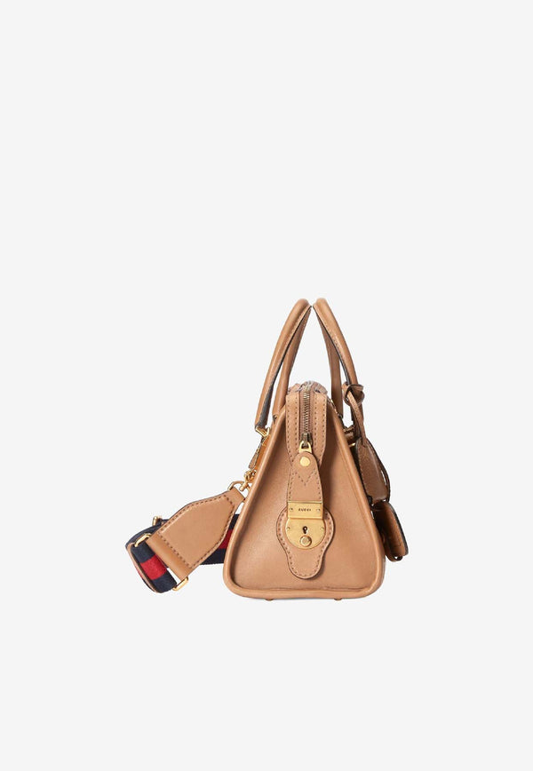 Gucci Small Double G Top-Handle Bag  Brown 715772AAA0O9746_80319