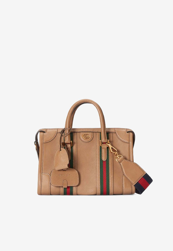 Gucci Small Double G Top-Handle Bag  Brown 715772AAA0O9746_80319