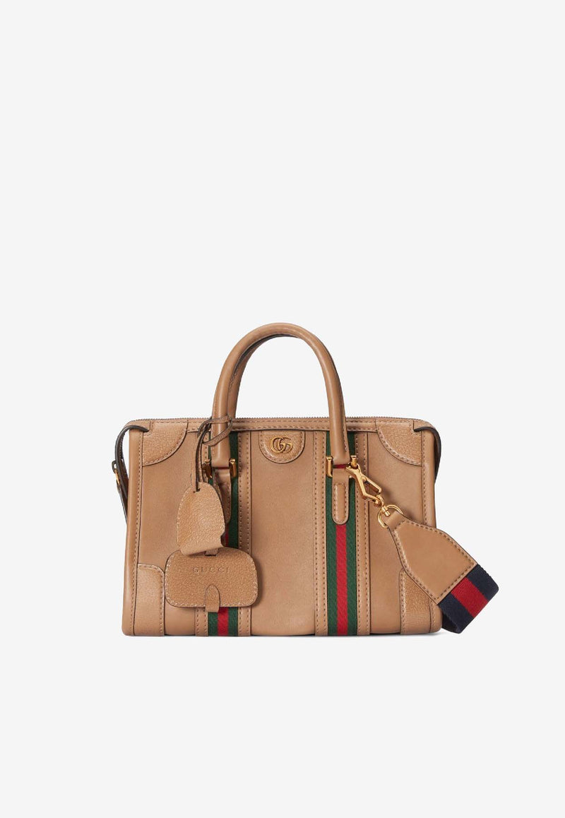 Gucci Small Double G Top-Handle Bag  Brown 715772AAA0O9746_80319