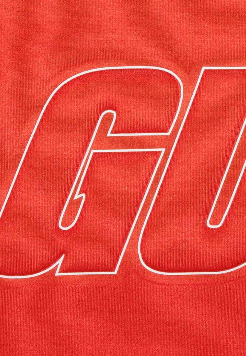 Gucci Raised Logo Hooded Sweatshirt Red 768498XJF386284_80248