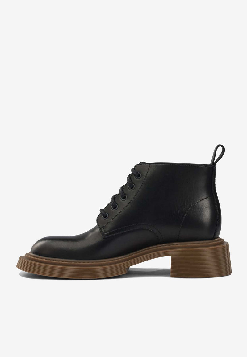 Loewe Combat Ankle Boots Black M816285X691100_80337