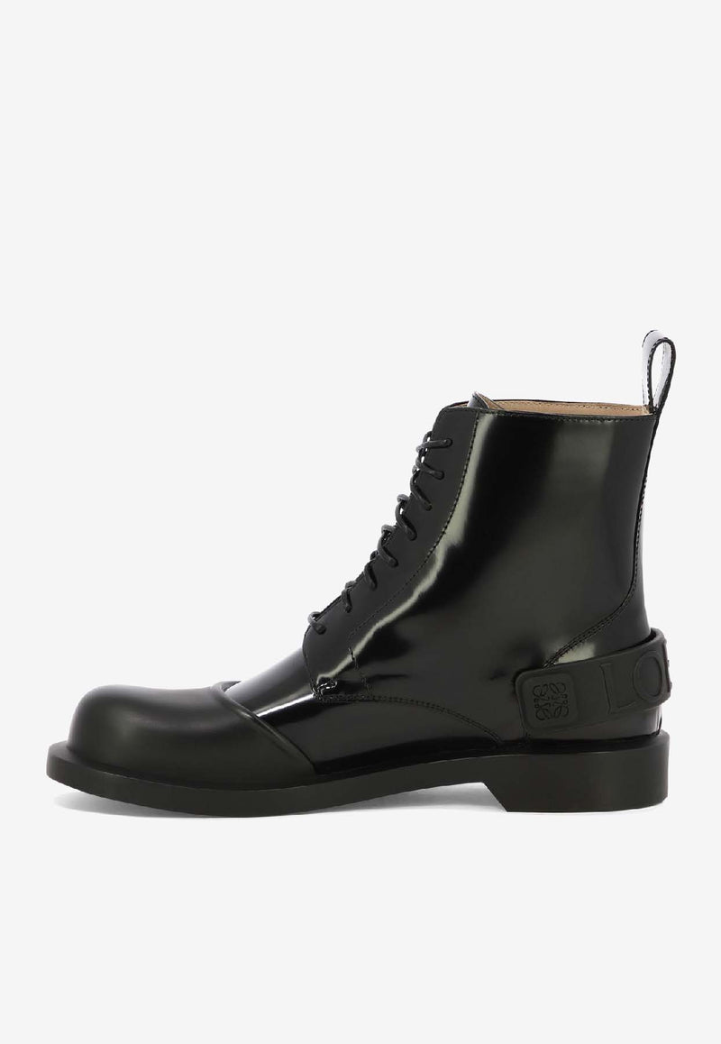 Loewe Campo Lace-Up Boots Black M816285X861100_80123