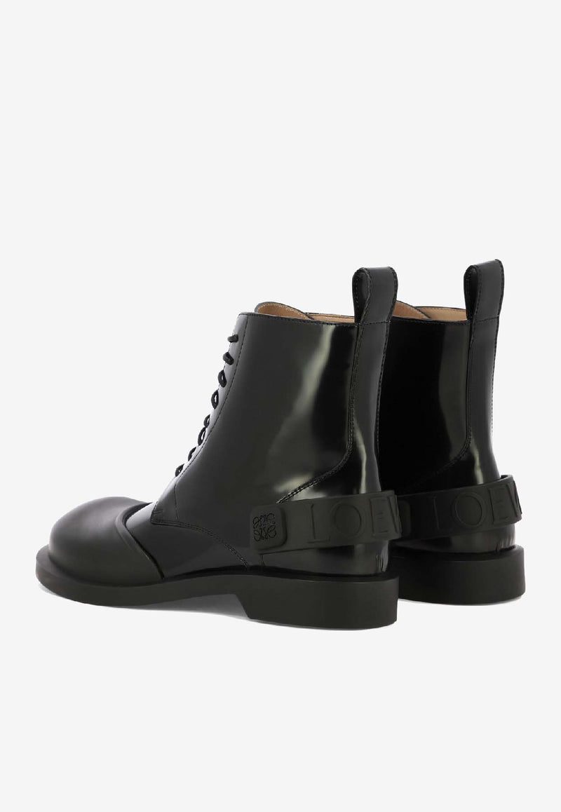 Loewe Campo Lace-Up Boots Black M816285X861100_80123