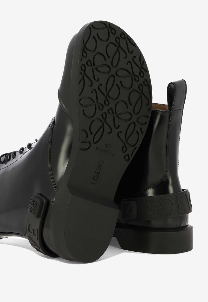 Loewe Campo Lace-Up Boots Black M816285X861100_80123