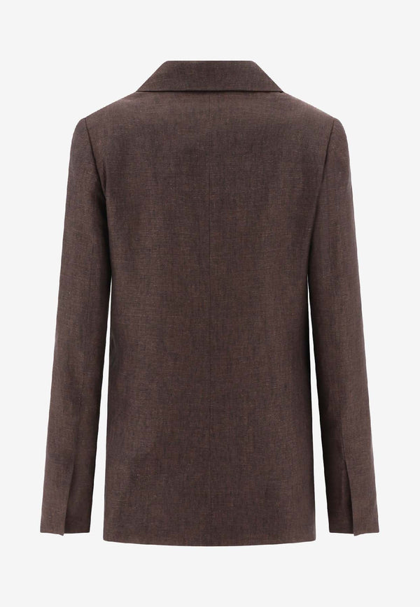 Loewe Single-Breasted Linen Blazer S540Y03XA23110_80166