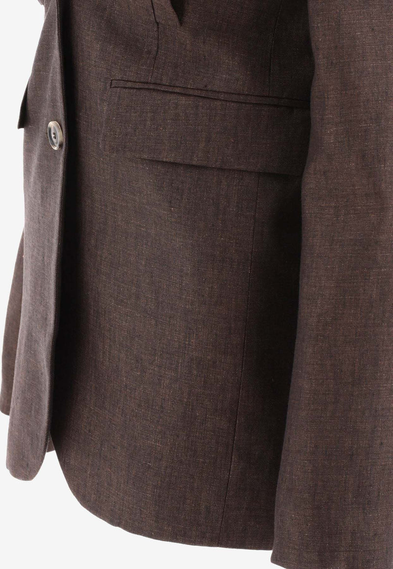 Loewe Single-Breasted Linen Blazer S540Y03XA23110_80166