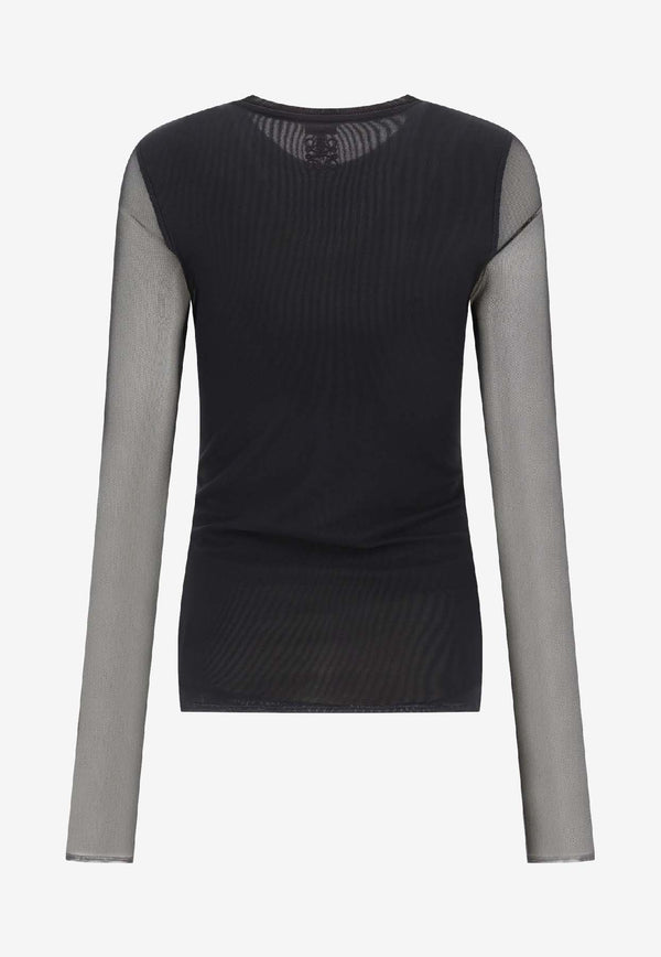 Loewe Logo-Printed Crewneck Top S540Y23X181107_80204