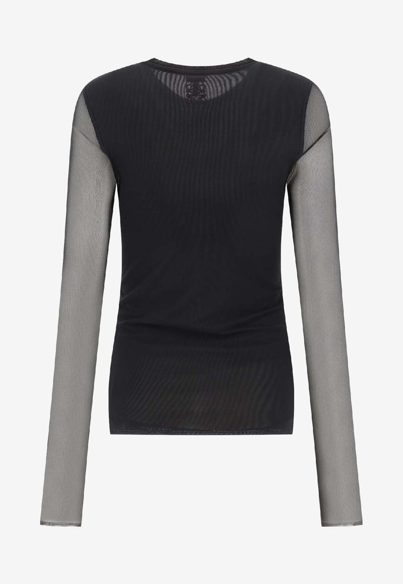 Loewe Logo-Printed Crewneck Top S540Y23X181107_80204