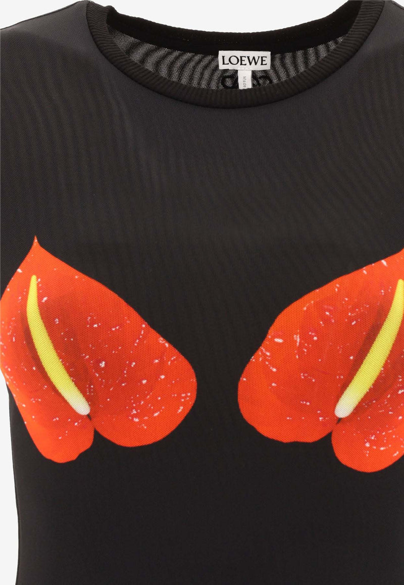 Loewe Logo-Printed Crewneck Top S540Y23X181107_80204