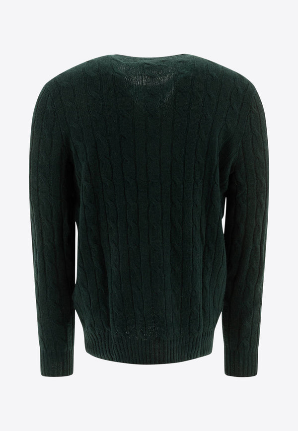 Polo Ralph Lauren Cable Knit Cashmere Sweater
 Green 710876728007MOSS AGATE_76848