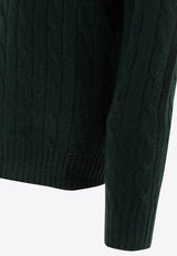 Polo Ralph Lauren Cable Knit Cashmere Sweater
 Green 710876728007MOSS AGATE_76848