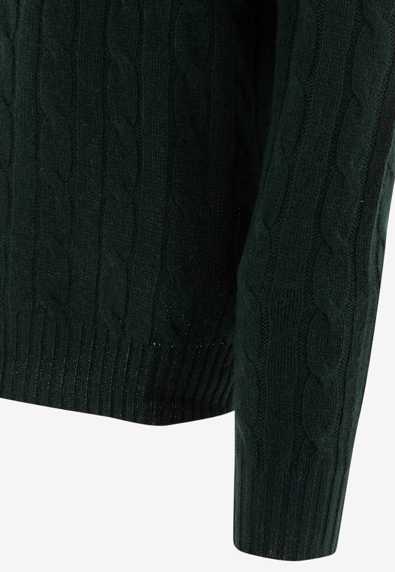 Polo Ralph Lauren Cable Knit Cashmere Sweater
 Green 710876728007MOSS AGATE_76848