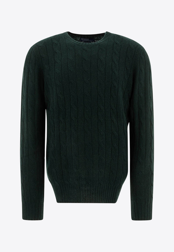 Polo Ralph Lauren Cable Knit Cashmere Sweater
 Green 710876728007MOSS AGATE_76848