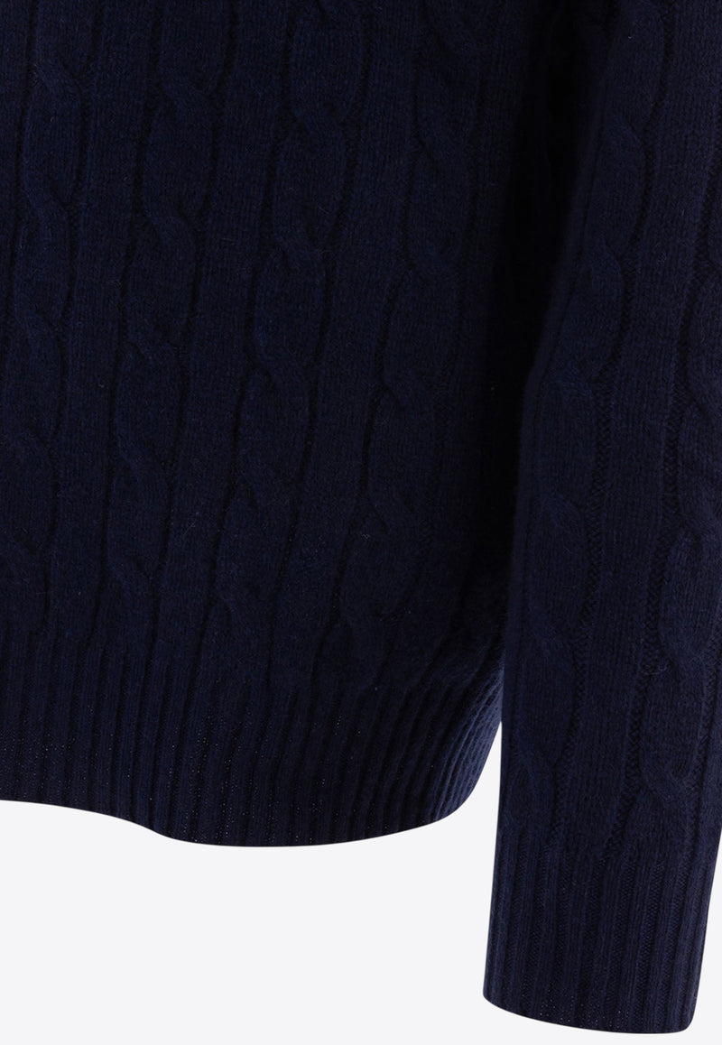 Polo Ralph Lauren Cable-Knit Cashmere Sweater Navy 710876728008BRIGHT NAVY_76976