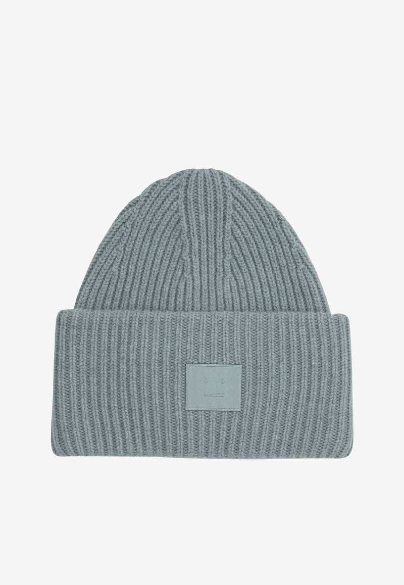 Acne Studios Face Patch Ribbed Beanie Light Blue C40424AAT_f3999f41-f428-4182-997e-c5c441bc2cbf