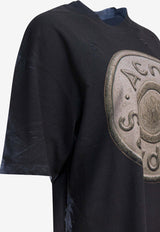 Acne Studios Logo Print Distressed T-shirt Black CL0362900_bb765bfc-a854-472f-9ec5-41ea4d130277