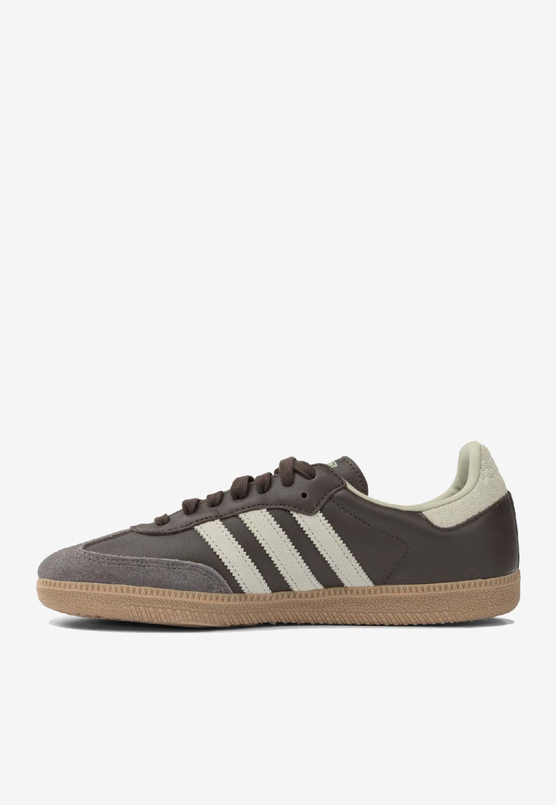 Adidas Originals Samba OG Low-Top Sneakers  Brown ID1481BROWN/PUTGRE/GOLDMT_1afd32ef-3d40-4cb9-abd6-1b6246939ece