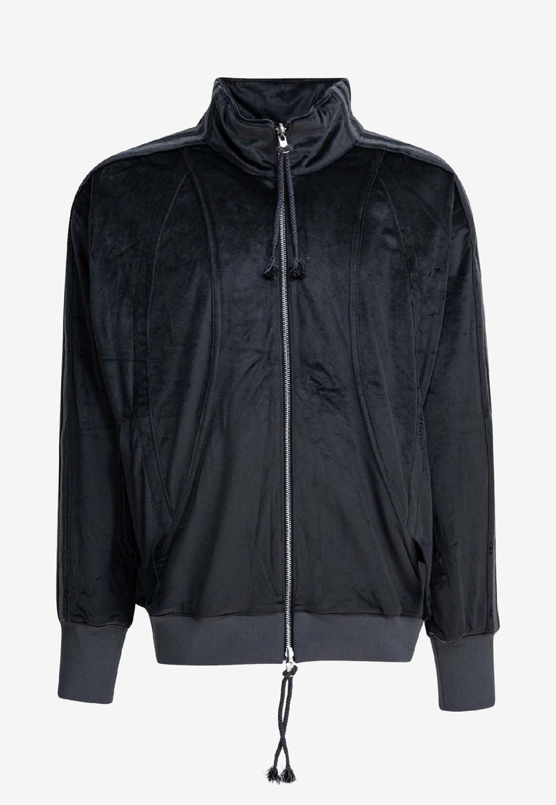 Adidas Originals X Song For The Mute Zip-Up Velvet Jacket Black KC0317BLACK_43d3c14a-3175-4a2d-a35e-0fd3efcedb5d
