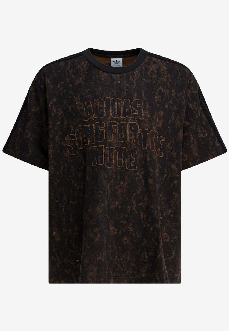 Adidas Originals X Song For The Mute Bleached Logo T-shirt Black KC2741BLACK/WILBRN_d7798970-d072-4aa0-af03-cddb9fff842a