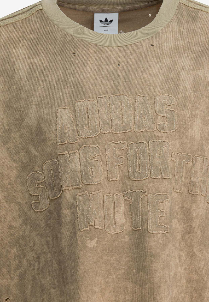 Adidas Originals X Song For The Mute Bleached Logo T-shirt Beige KC2753CLAY/SAVANN_359c3021-42c1-487d-8b84-675b86c82a93