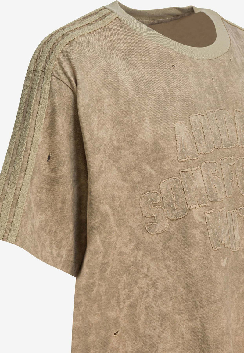 Adidas Originals X Song For The Mute Bleached Logo T-shirt Beige KC2753CLAY/SAVANN_359c3021-42c1-487d-8b84-675b86c82a93