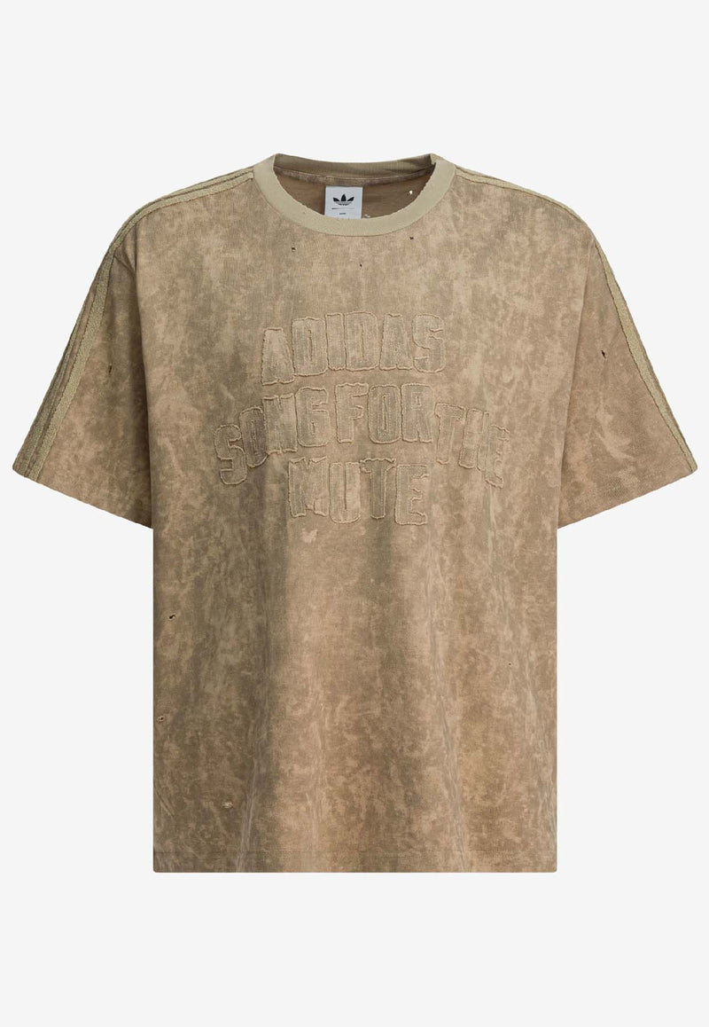 Adidas Originals X Song For The Mute Bleached Logo T-shirt Beige KC2753CLAY/SAVANN_359c3021-42c1-487d-8b84-675b86c82a93