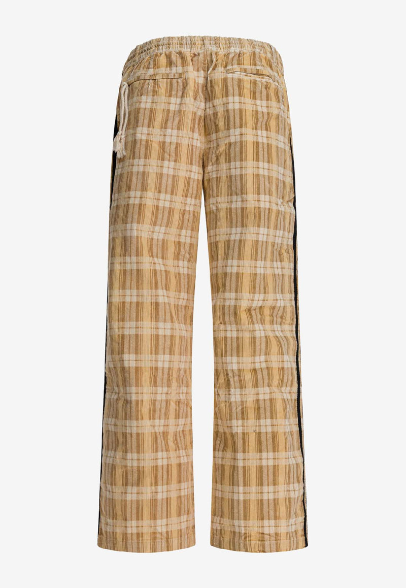 Adidas Originals X Song For The Mute Checked Track Pants Beige KC3140WONWHI_24ab6003-c4a0-458e-b6f8-ccec3d59fe8b