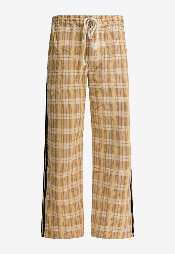 Adidas Originals X Song For The Mute Checked Track Pants Beige KC3140WONWHI_24ab6003-c4a0-458e-b6f8-ccec3d59fe8b