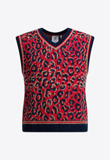 Adidas Originals Leopard Print Sweater Vest Red KD0335CONAVY/MAGBEI_b21167c9-c3f3-48d6-9fad-b3066b75ff2f