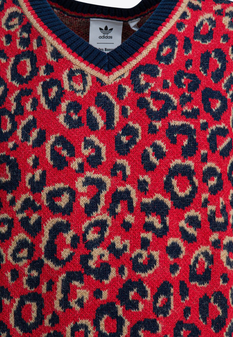 Adidas Originals Leopard Print Sweater Vest Red KD0335CONAVY/MAGBEI_b21167c9-c3f3-48d6-9fad-b3066b75ff2f