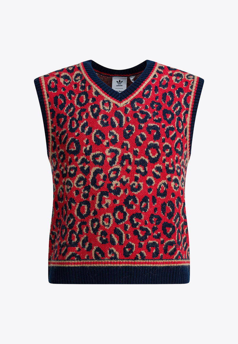 Adidas Originals Leopard Print Sweater Vest Red KD0335CONAVY/MAGBEI_b21167c9-c3f3-48d6-9fad-b3066b75ff2f