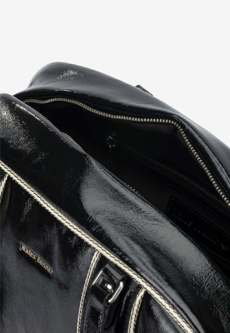 Adidas Originals X Wales Bonner Leather Shoulder Bag Black KE1058BLACK_4a0e1beb-e531-4e71-861c-da317b5cbba4