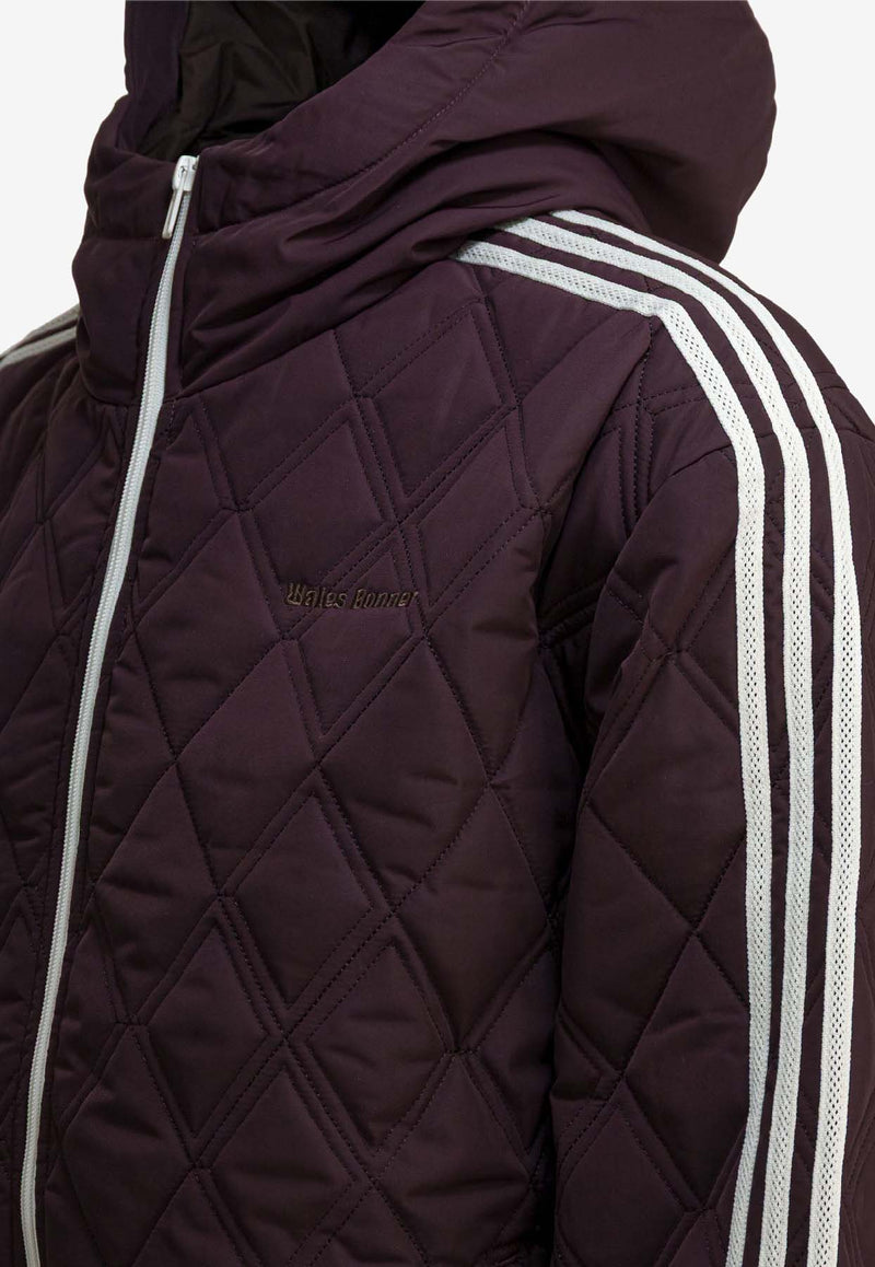 Adidas Originals X Wales Bonner Quilted Zip-Up Hoodie Maroon KE9956SHAMAR_e439f522-844f-46b6-a320-74f9ed05c9c6