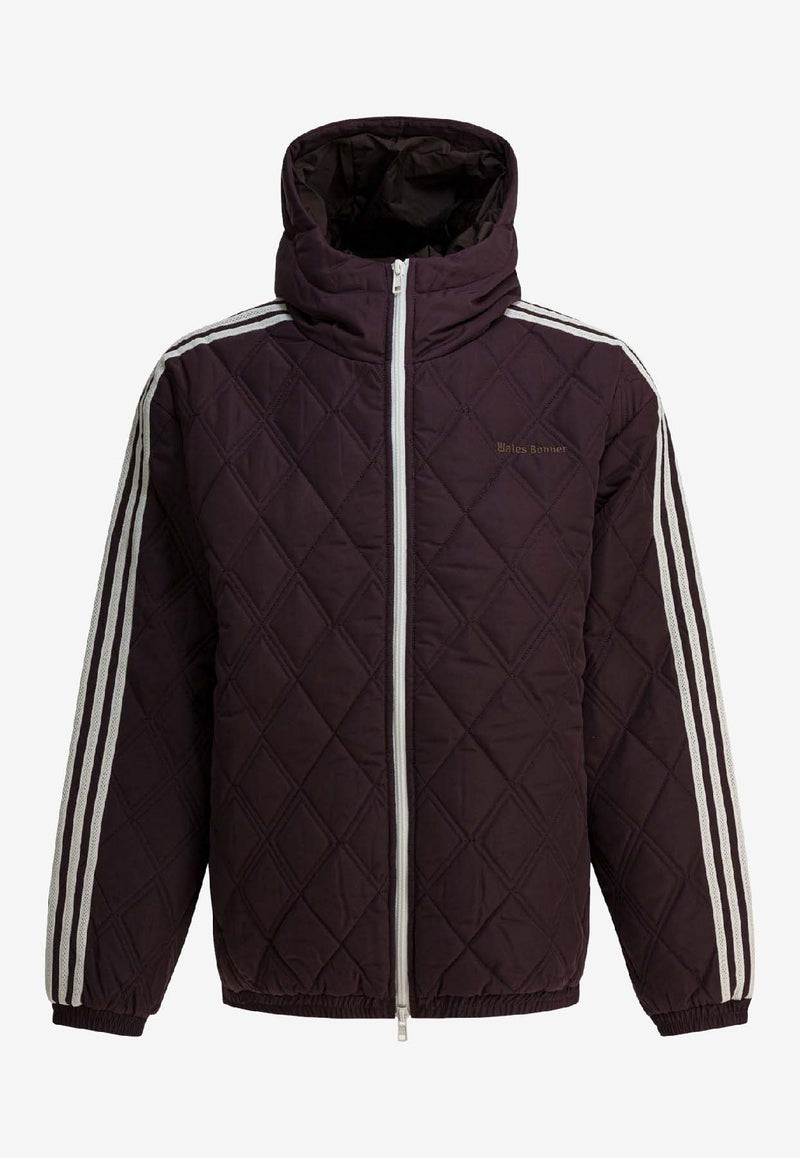 Adidas Originals X Wales Bonner Quilted Zip-Up Hoodie Maroon KE9956SHAMAR_e439f522-844f-46b6-a320-74f9ed05c9c6
