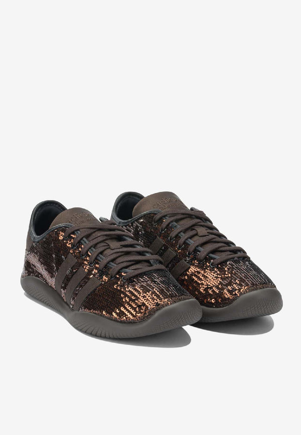 Adidas Originals X Wales Bonner Karintha Lo Sequined Sneakers  Brown KH8798SUPCOL_14a04fff-65c7-4dc1-890b-1a29cdf68a1b