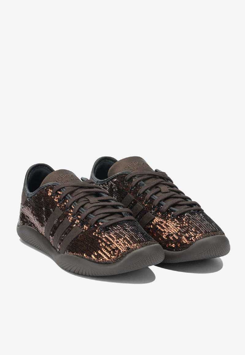 Adidas Originals X Wales Bonner Karintha Lo Sequined Sneakers  Brown KH8798SUPCOL_14a04fff-65c7-4dc1-890b-1a29cdf68a1b