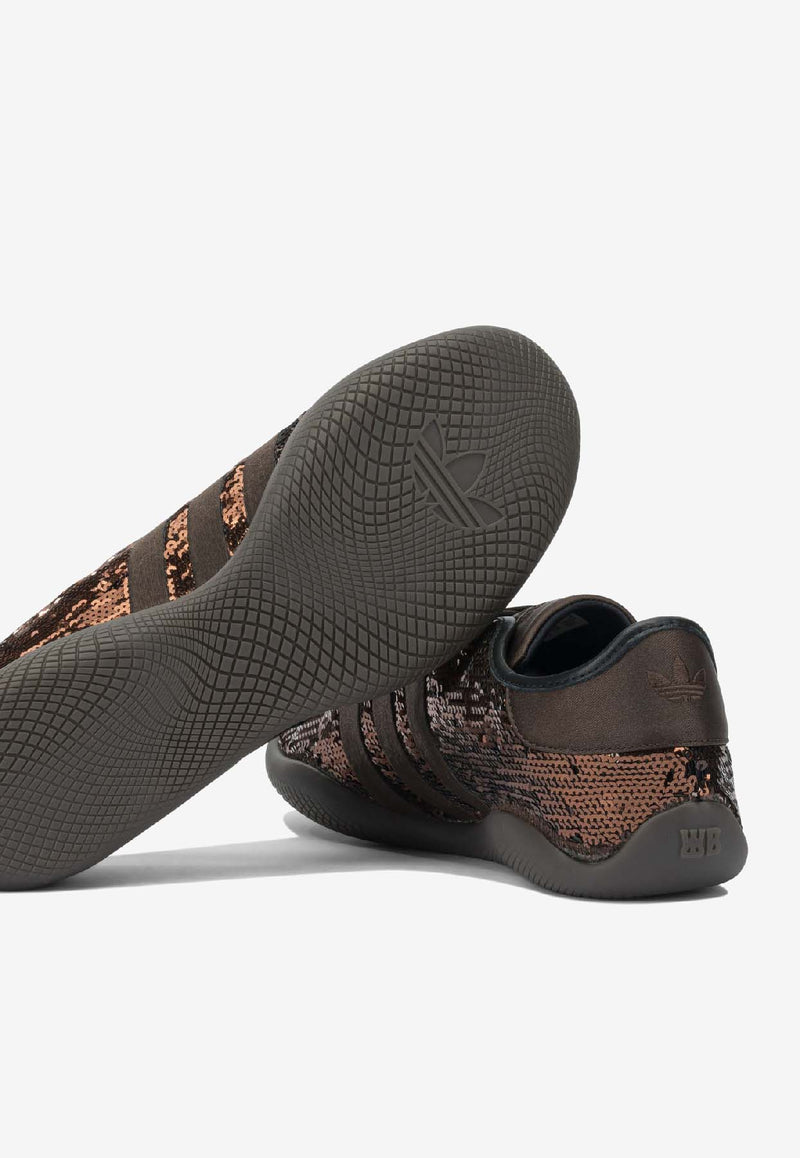 Adidas Originals X Wales Bonner Karintha Lo Sequined Sneakers  Brown KH8798SUPCOL_14a04fff-65c7-4dc1-890b-1a29cdf68a1b