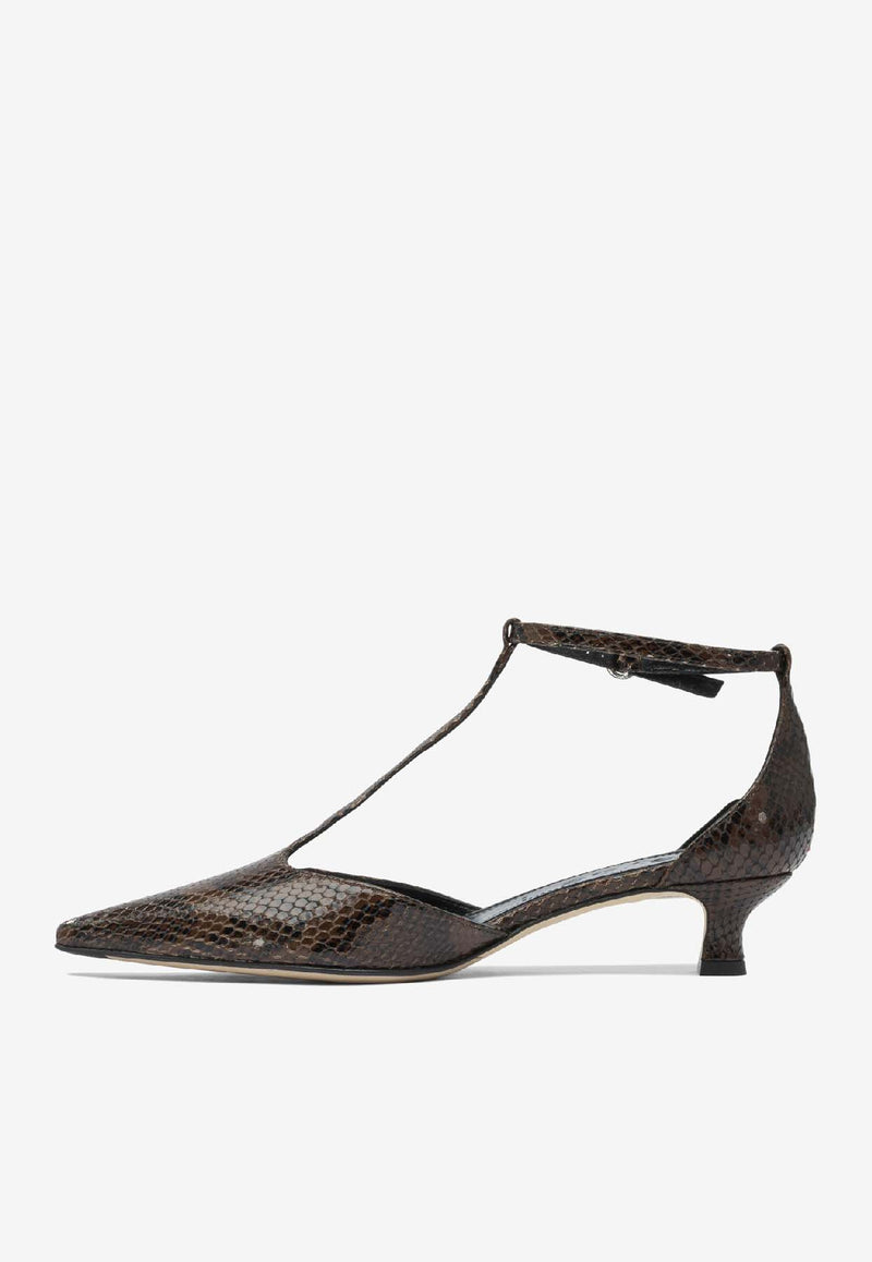 Aeyde Liz 25 Snake Print Leather Pumps Brown LIZ SNAKE PRINTCALF LEATHER MOKA_203a8230-96dc-4aca-a438-9aa259d8b570