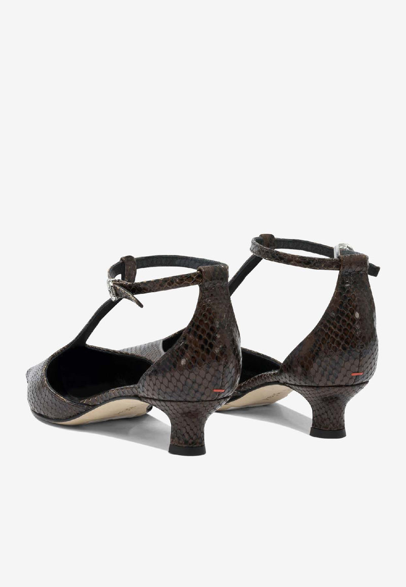 Aeyde Liz 25 Snake Print Leather Pumps Brown LIZ SNAKE PRINTCALF LEATHER MOKA_203a8230-96dc-4aca-a438-9aa259d8b570