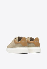 Alexander McQueen Oversized Suede Sneakers Beige 553680WIAGL2005_82423